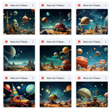 Ultimate Retro Sci-Fi Background Bundle