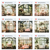 Ultimate Spring Greenhouse Background Bundle