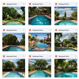 Ultimate Backyard Pool Background Bundle