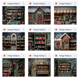 Ultimate Vintage Holiday Studio Background Bundle