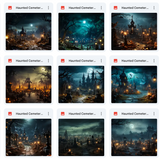 Ultimate Haunted Cemetery Background Bundle