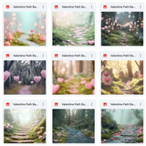 Ultimate Valentine Path Background Bundle
