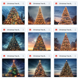 Ultimate Christmas Tree Background Bundle