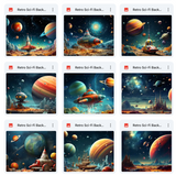 Ultimate Retro Sci-Fi Background Bundle