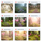Ultimate Valentine Path Background Bundle