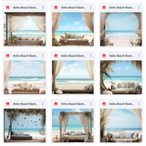 Ultimate Boho Beach Background Bundle