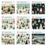 Ultimate Vintage Christmas Wrapping Paper Texture Bundle