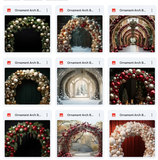 Ultimate Ornaments Arch Background Bundle