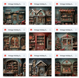 Ultimate Vintage Holiday Studio Background Bundle