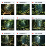 Ultimate Jungle Explorer Background Bundle