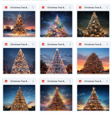 Ultimate Christmas Tree Background Bundle