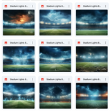 Ultimate Stadium Lights Background Bundle