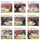 Ultimate Spring Willows Background Bundle
