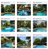Ultimate Backyard Pool Background Bundle