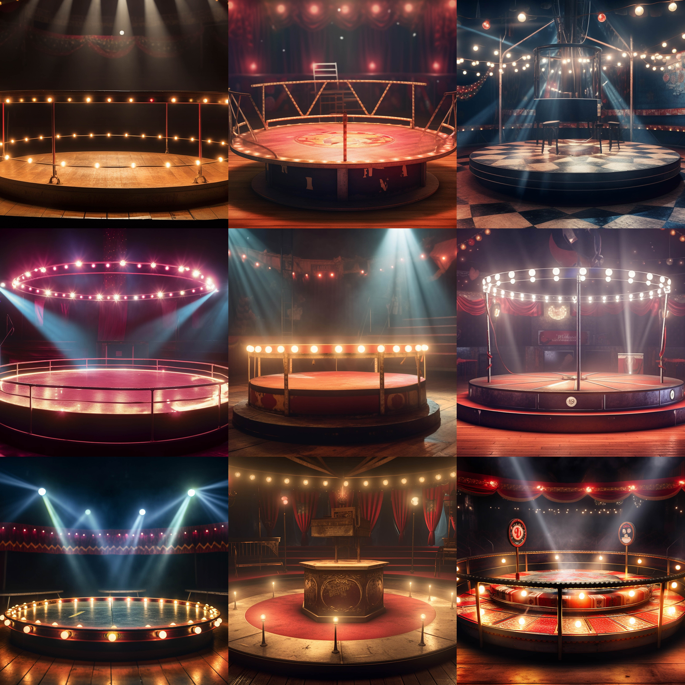 Circus Spotlight Digital Background Bundle - Meg Bitton Productions