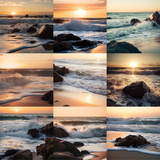 Rock Beach Digital Background Bundle - Meg Bitton Productions
