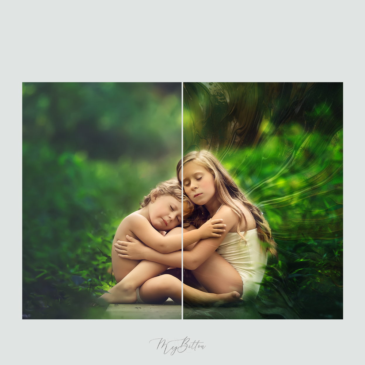 Magical Forest Green Fine Art Textures - Meg Bitton Productions