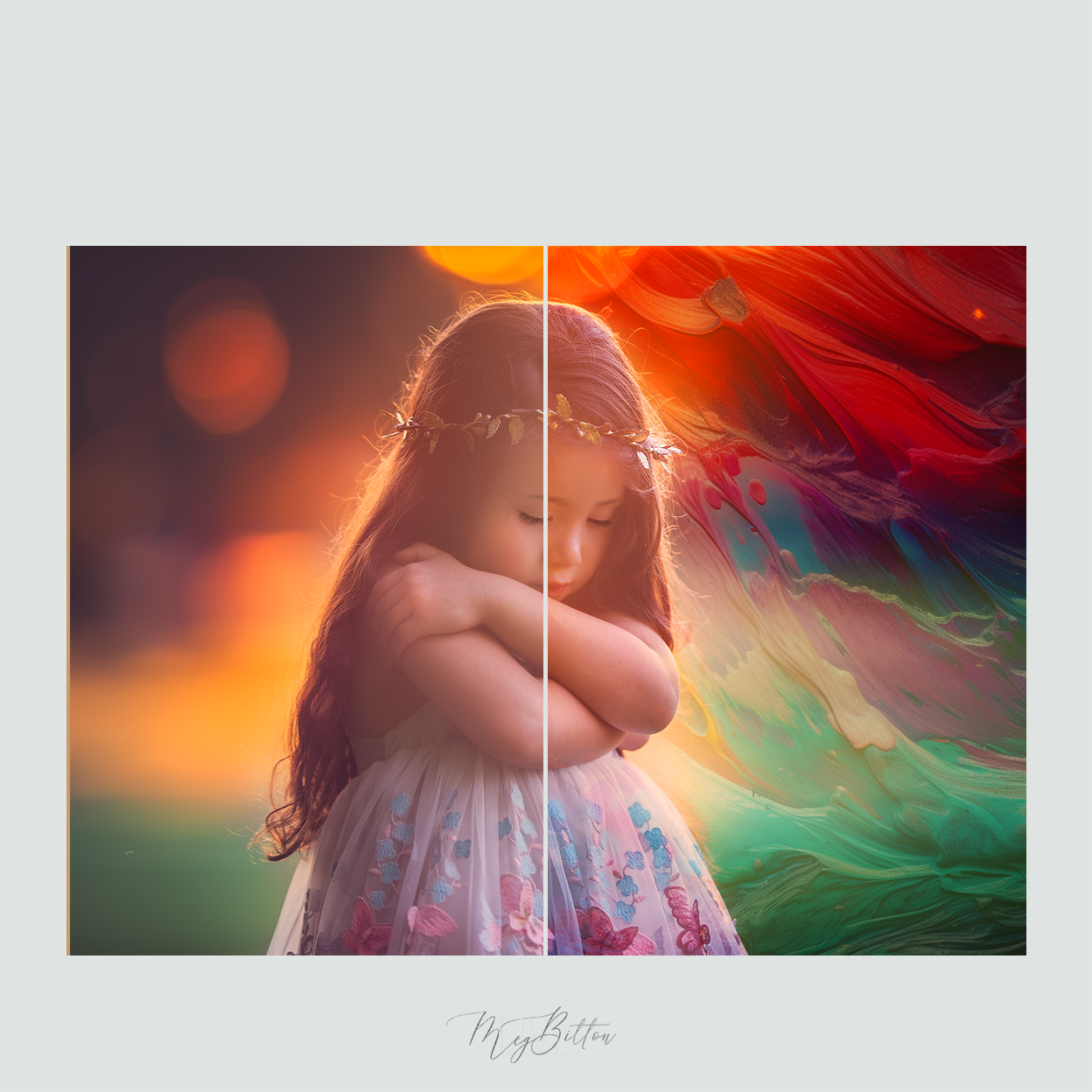 Magical Rainbow Oil Paint Textures - Meg Bitton Productions