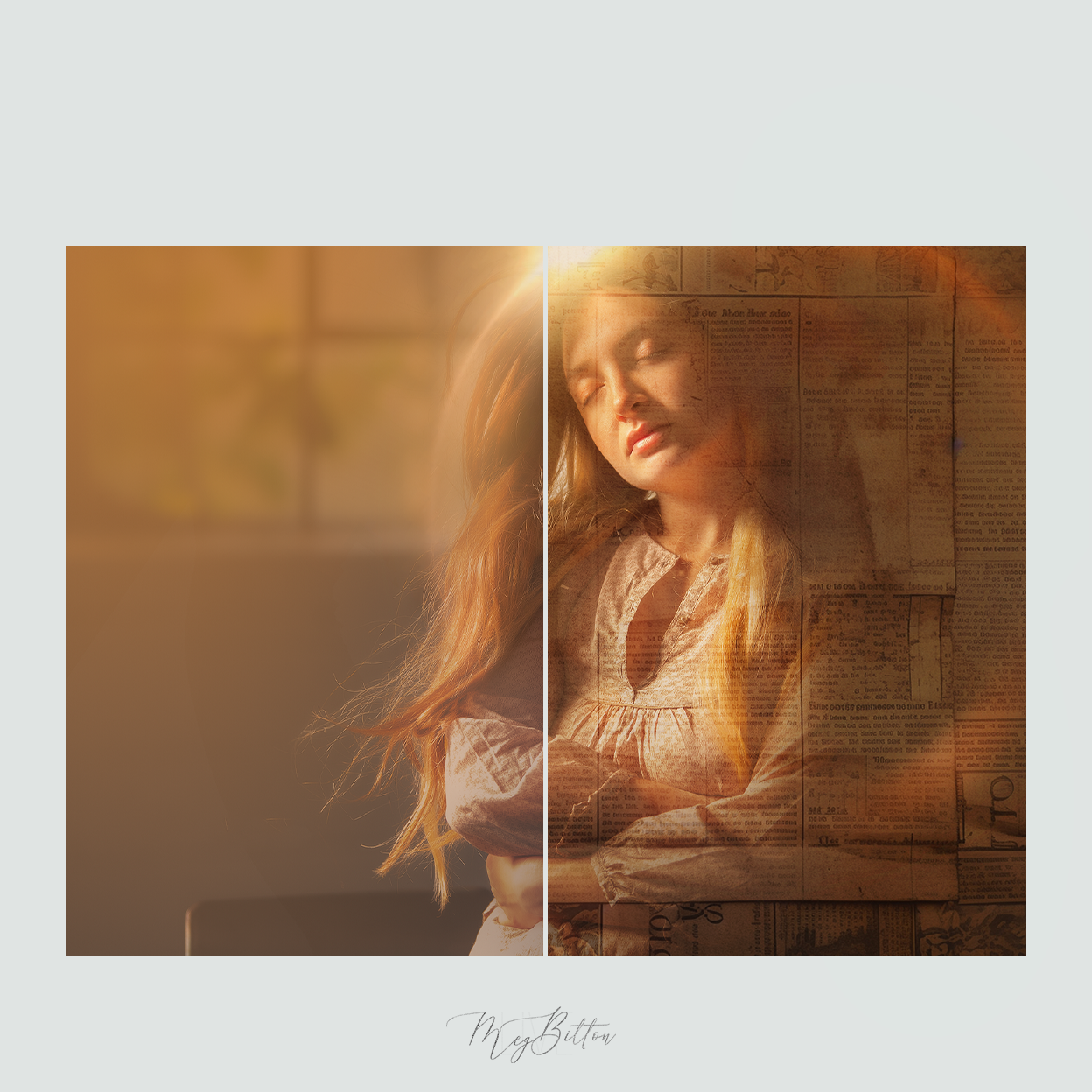 Magical Vintage Newspaper Textures - Meg Bitton Productions