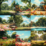 Ultimate Summer Park Days Background Bundle