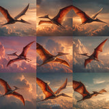 Pterodactyl Flight Background Bundle