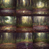 Forest Puddle Background Bundle