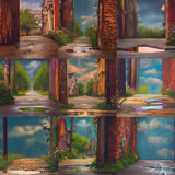 Rainy Alley Background Bundle