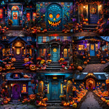 Ultimate Whimsical Halloween House Background Bundle