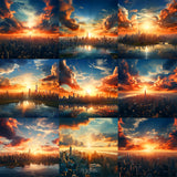 Super Hero Skyline Background Bundle