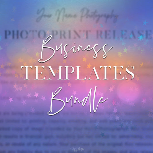Business Template Bundle - Meg Bitton Productions