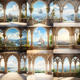 Palace Arches Background Bundle
