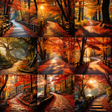 Ultimate Autumn Path Background Bundle