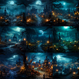 Ultimate Haunted Cemetery Background Bundle