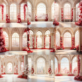Poinsettia Palace Background Bundle