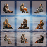 Magical Sitting Astronaut Model Overlays