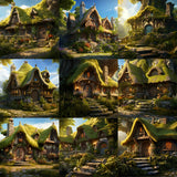 Enchanted Cottage Background Bundle