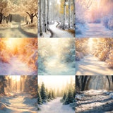 Ultimate Wonderful Winter Path Background Bundle