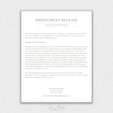 Print Release Template