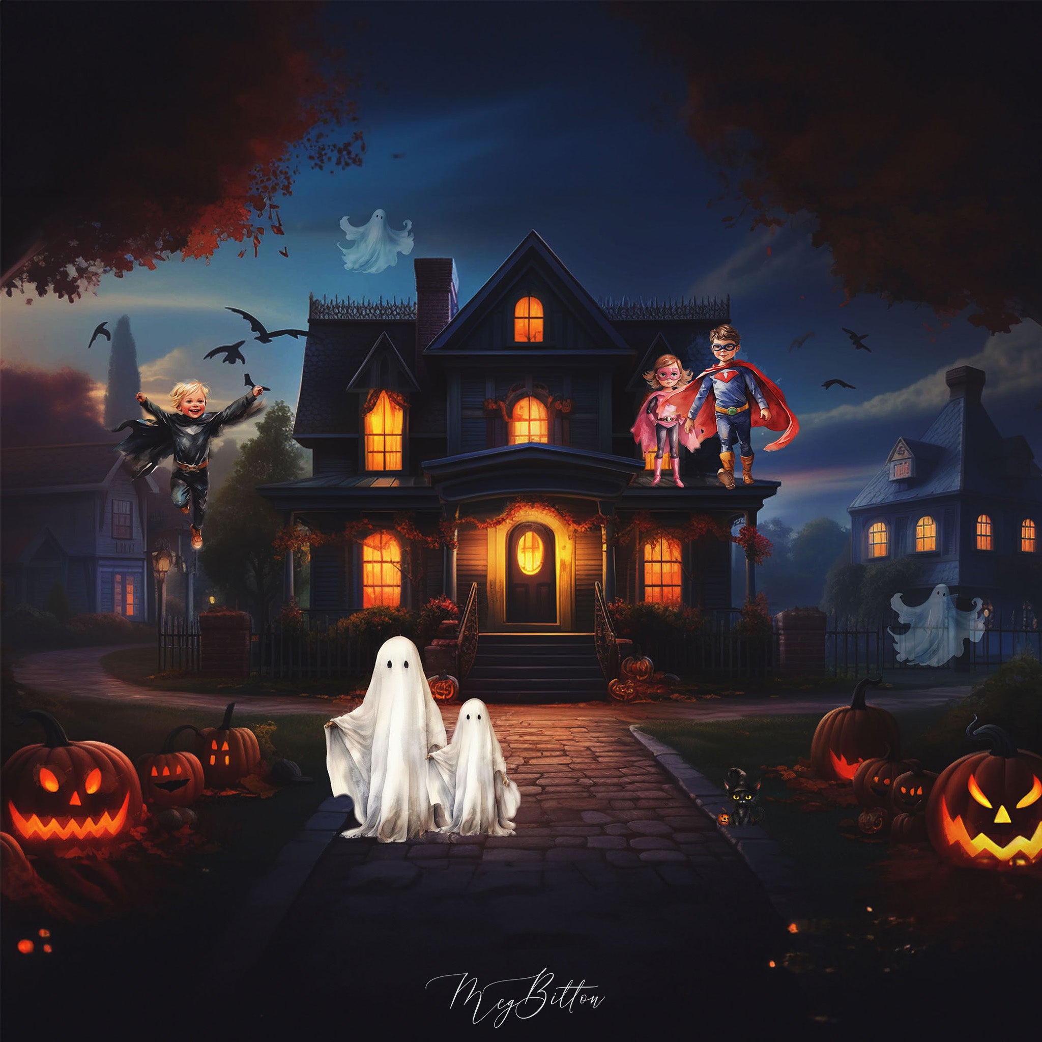 Illustrated Halloween Asset Pack - Meg Bitton Productions
