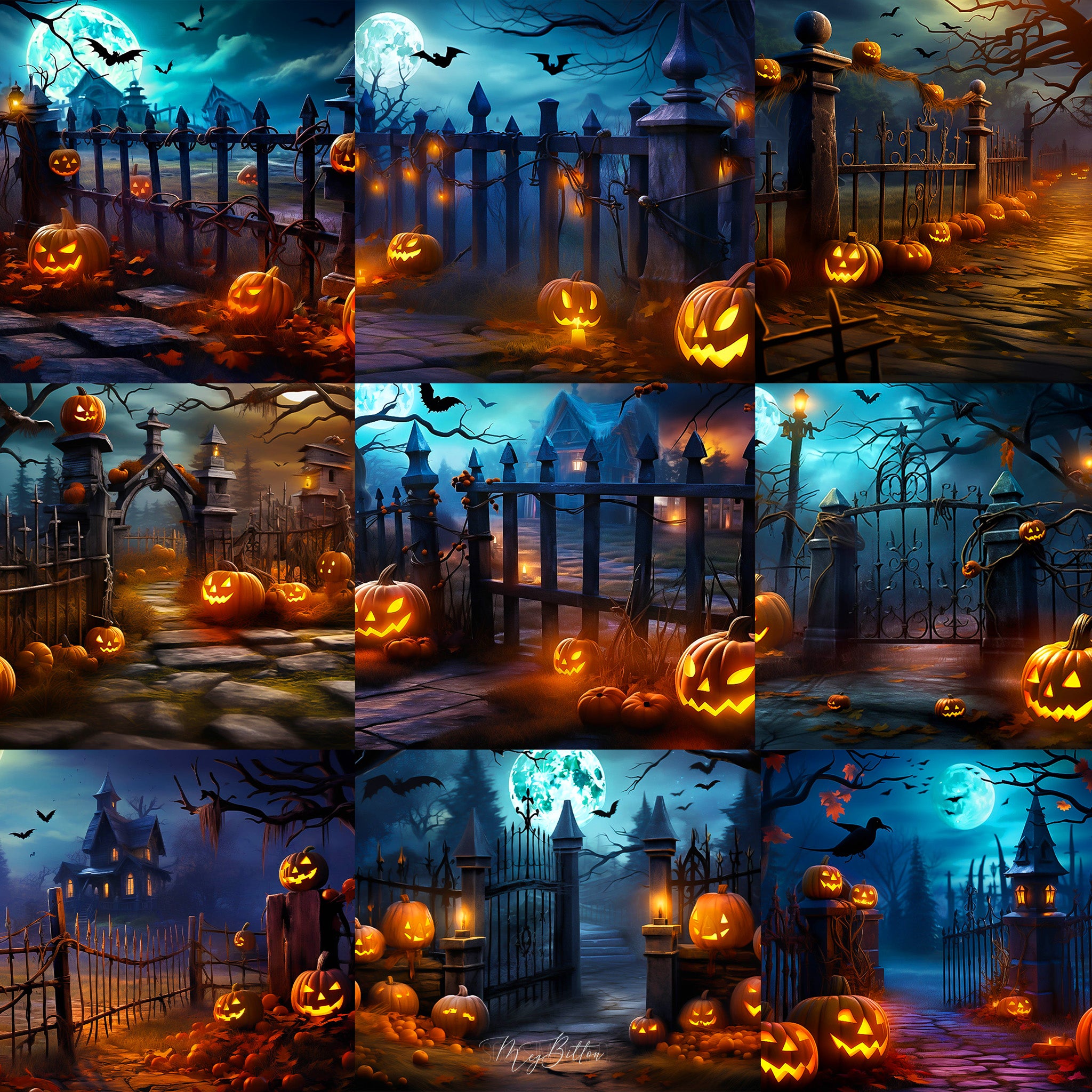 Hallow's Eve Background Bundle - Meg Bitton Productions