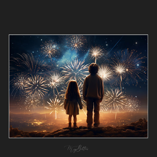 Magical New Years Fireworks Overlays - Meg Bitton Productions