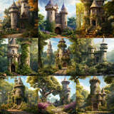 Ultimate Fairytale Tower Background Bundle