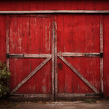 Digital Background: Red Barn Doors