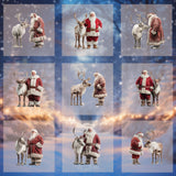 Magical Santa & Reindeer Model Overlays