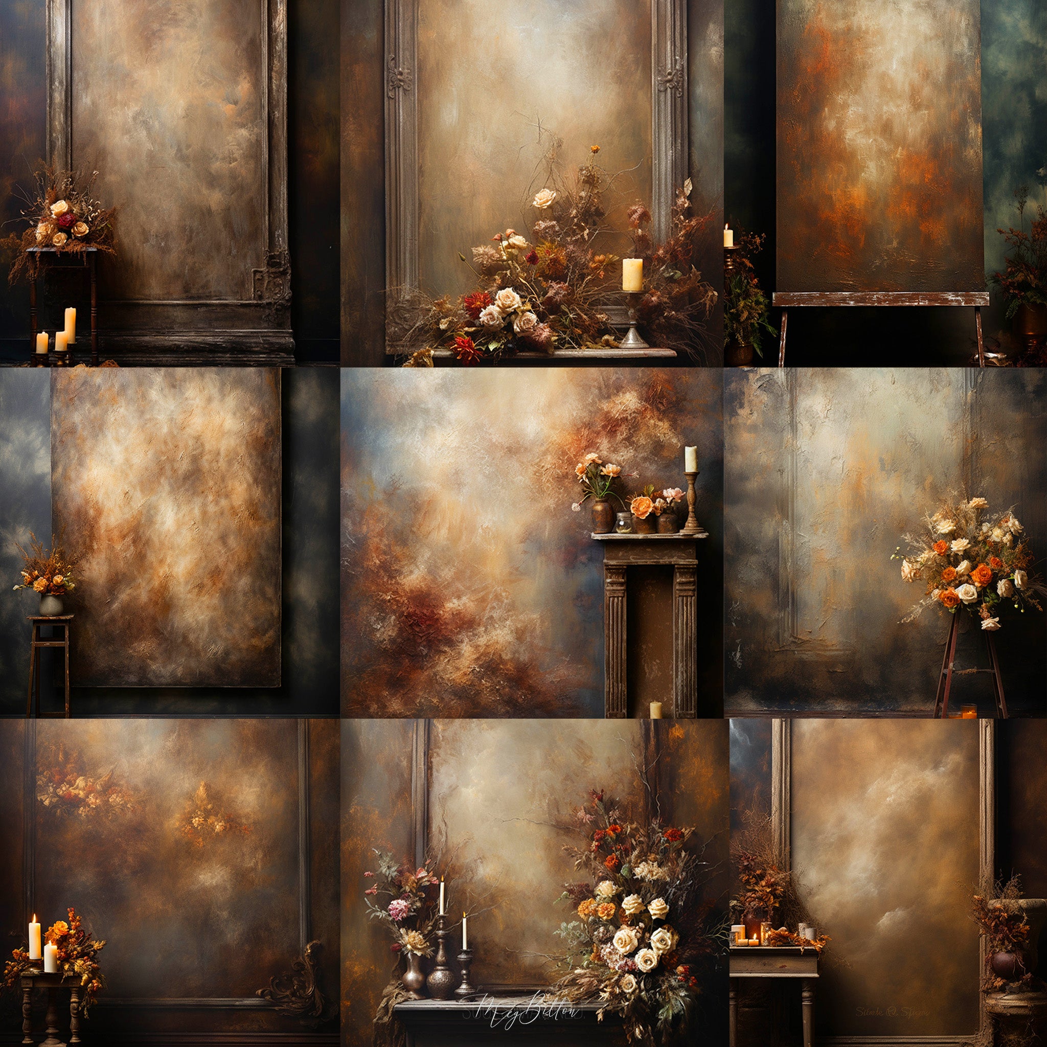 Ultimate Fine Art Studio Portrait Background Bundle - Meg Bitton Productions