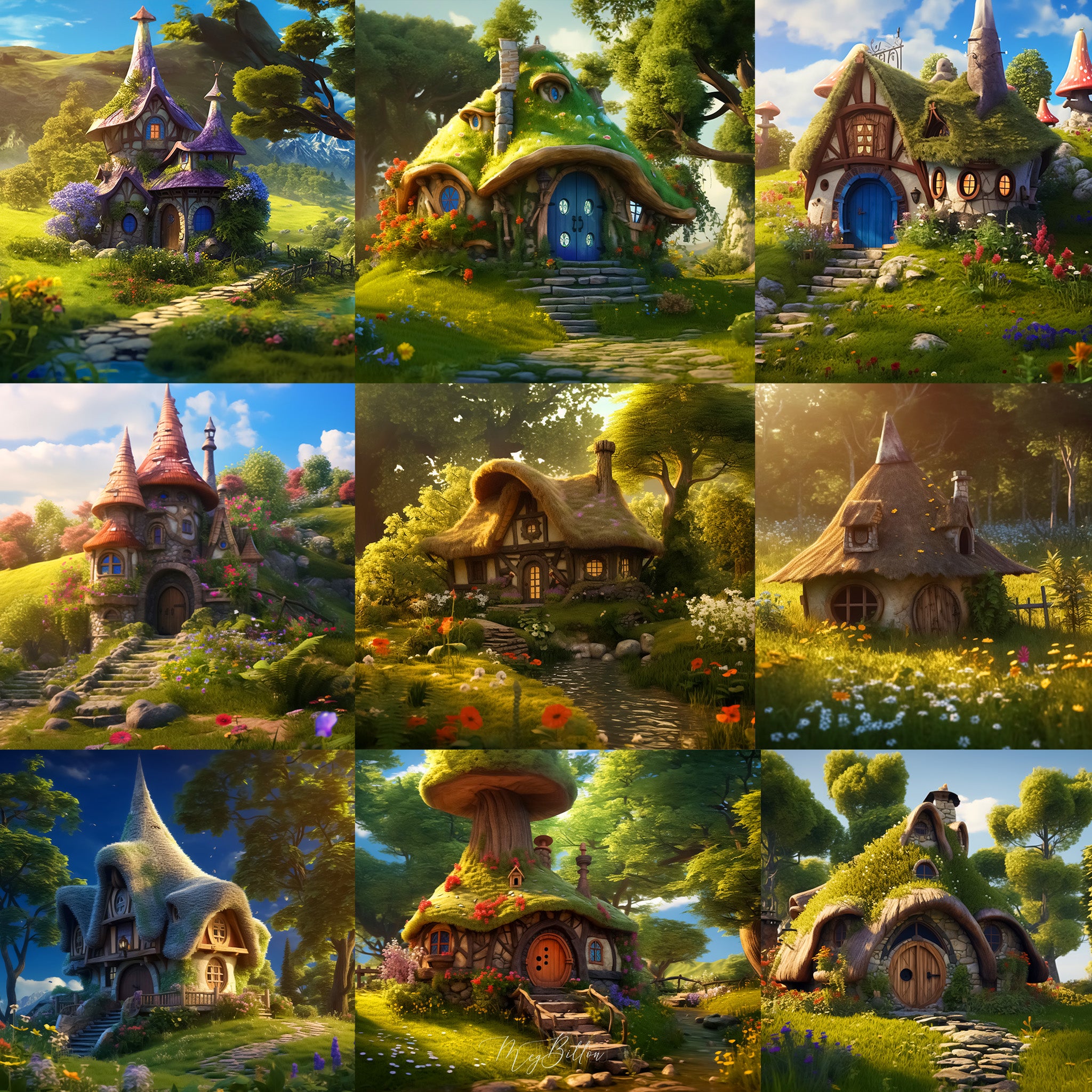 Whimsical Fairy House Background Bundle – Meg Bitton Productions