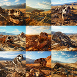 Jurassic Boneyard Background Bundle
