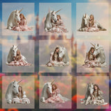 Magical Sitting Unicorn Model Overlays