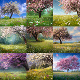 Blossoming Meadow Background Bundle