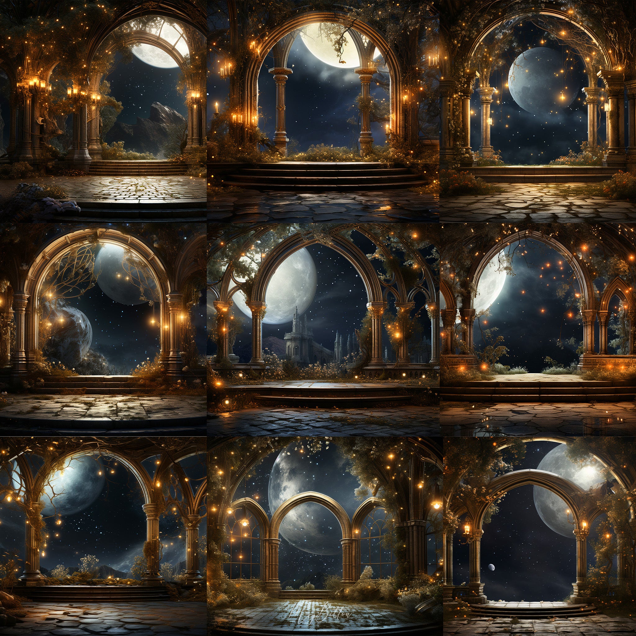 Starry Night Background Bundle - Meg Bitton Productions